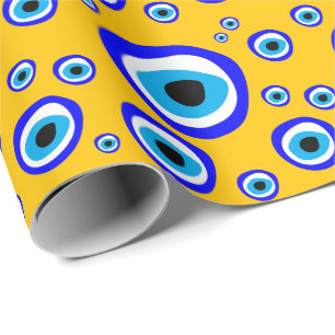 Evil Eye Talisman & Arabic Amulet /Turkish, Greek Wrapping Paper