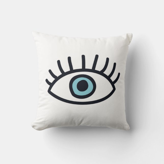 Evil eye throw pillow (Front)