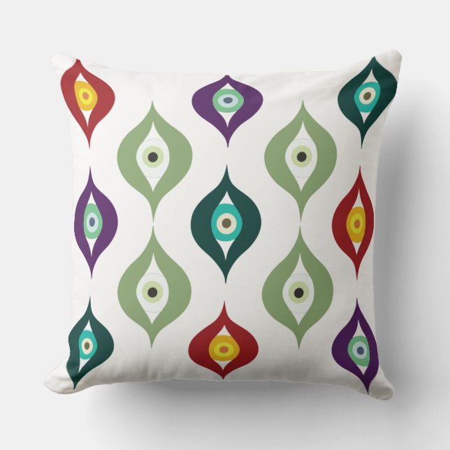 Evil Eye Throw Pillow (Front)