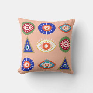 Evil Eye Throw Pillow