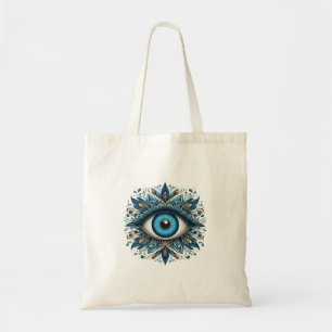 Evil eye tote bag