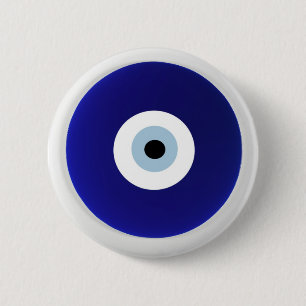 evil eye Vintage Oriental Pattern Design 2 Inch Round Button