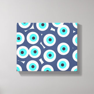 Evil eye wrapped canvas