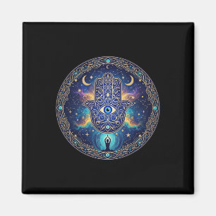 Evil Eyes Amulet Protection Aesthetic Yoga Hamsa H Magnet