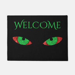 Evil Eyes Halloween Doormat