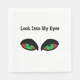 Evil Eyes Halloween Look Into My Eyes Napkin