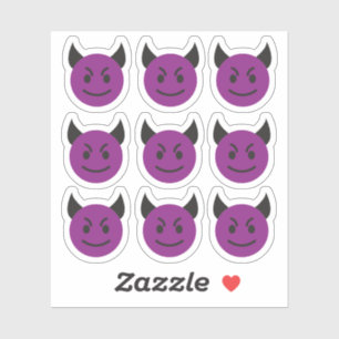 Evil Face Devil Emoticon Stickers