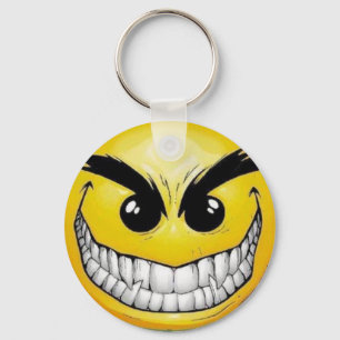 Evil face keychain