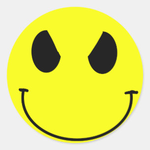 Evil face Sticker