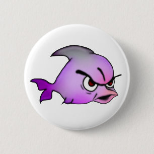Evil Fish 2 Inch Round Button
