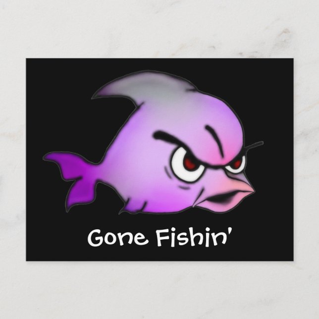Evil Fish Postcard (Front)