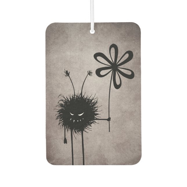 Evil Flower Bug Vintage Air Freshener (Front)