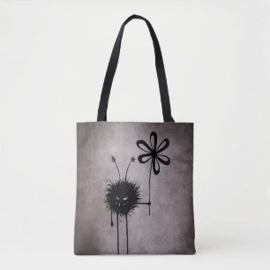 Evil Flower Bug - Vintage Cute Gothic Creature Tote Bag
