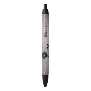 Evil Flower Bug Vintage Gothic Personalized Black Ink Pen