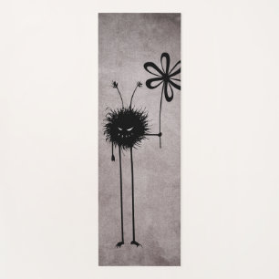 Evil Flower Bug Vintage Gothic Yoga Mat