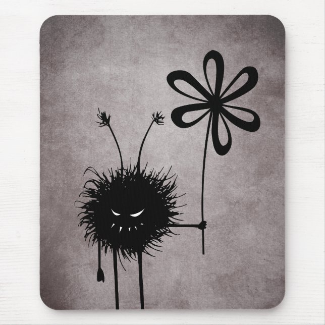 Evil Flower Bug Vintage Mousepad (Front)
