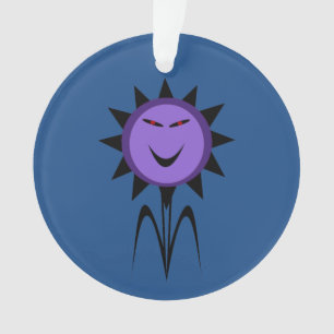 Evil Flower Kawaii Goth Halloween Acrylic Ornament