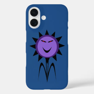 Evil Flower Kawaii Goth Halloween iPhone 16 Case