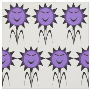 Evil Flower Kawaii Goth Halloween Craft Fabric