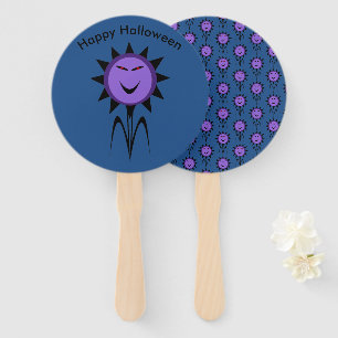 Evil Flower Kawaii Goth Halloween Custom Hand Fan