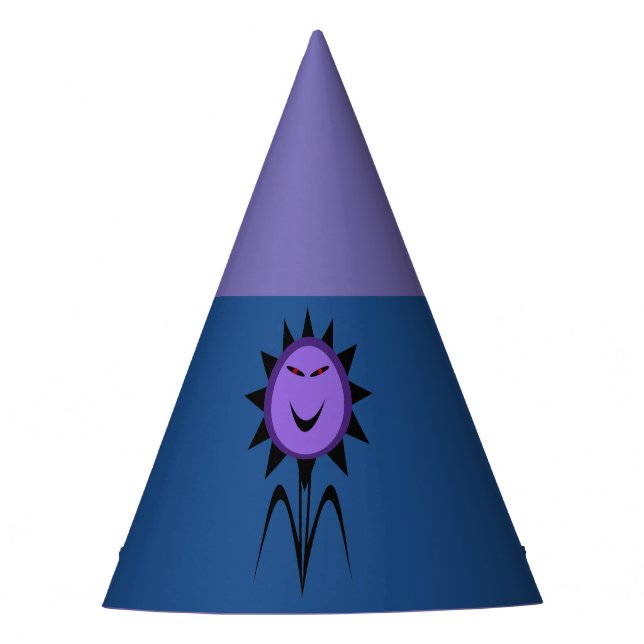 Evil Flower Kawaii Goth Halloween Party Hat (Front)