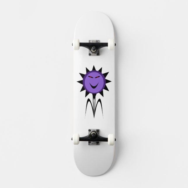 Evil Flower Kawaii Goth Skateboard (Front)