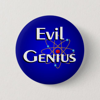 Evil Genius 2 Inch Round Button