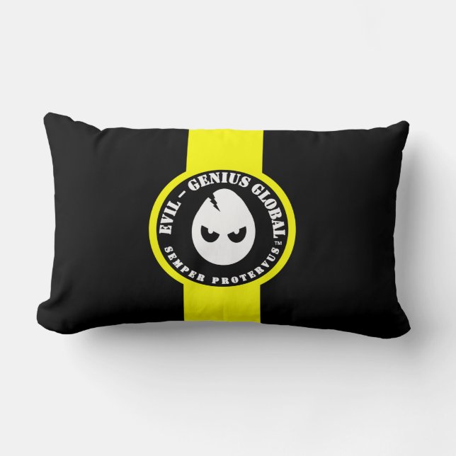 Evil-Genius Global Banded Lumbar Pillow (Front)