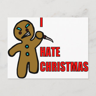 Evil Gingerbread Man Postcard
