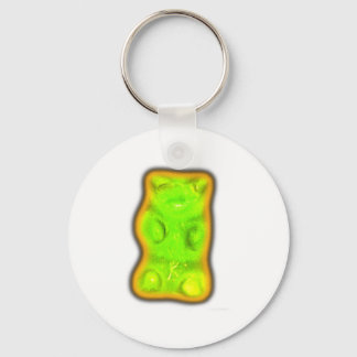 Evil gummy bear keychain