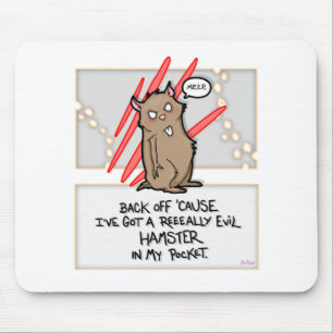 Evil Hamster! Mouspad Mouse Pad