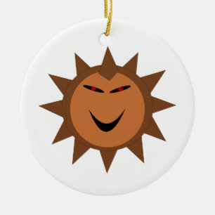 Evil Hedgehog Kawaii Goth Halloween Ornament
