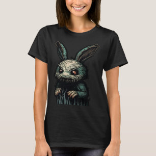 Evil Horror Bunny Nightmare Scary Terrifying Hallo T-Shirt