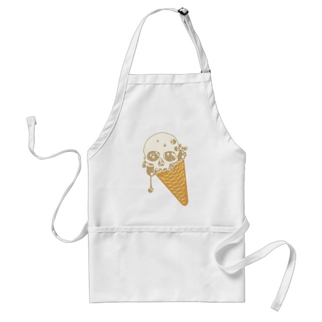 Evil Ice Cream Cone Adult Apron (Front)