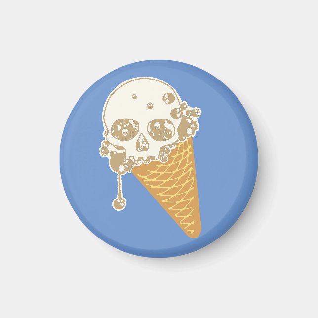 Evil Ice Cream Cone Magnet (Front)