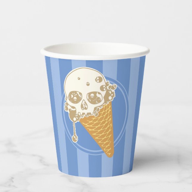 Evil Ice Cream Cone Paper Cups (Front)