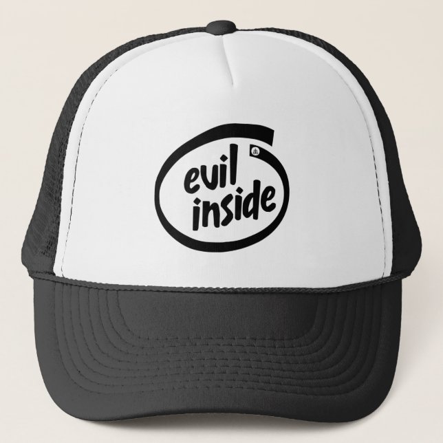 Evil Inside - 666 - Hail Satan - Cap - Truckercap (Front)