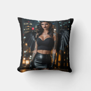 Evil Inside Throw Pillow