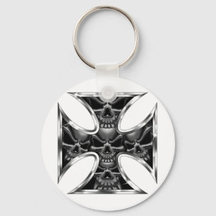Evil Iron Cross Keychain
