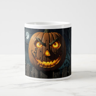 Evil Jack O'Lantern Large Coffee Mug