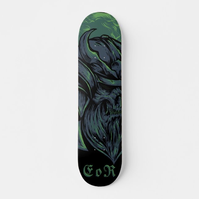 Evil Japan Samurai Skull hand Skateboard (Front)