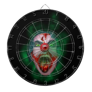 Evil Joker Clown Face Dartboard