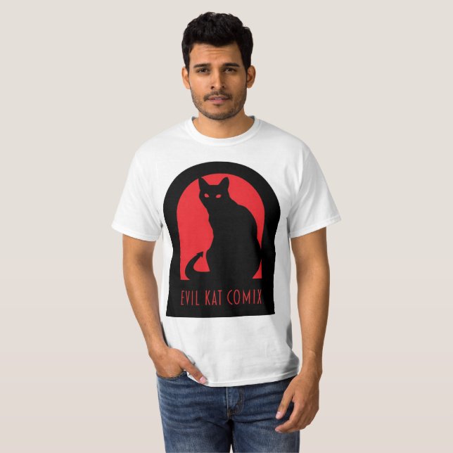 Evil Kat Comix Logo T-Shirt (Front Full)