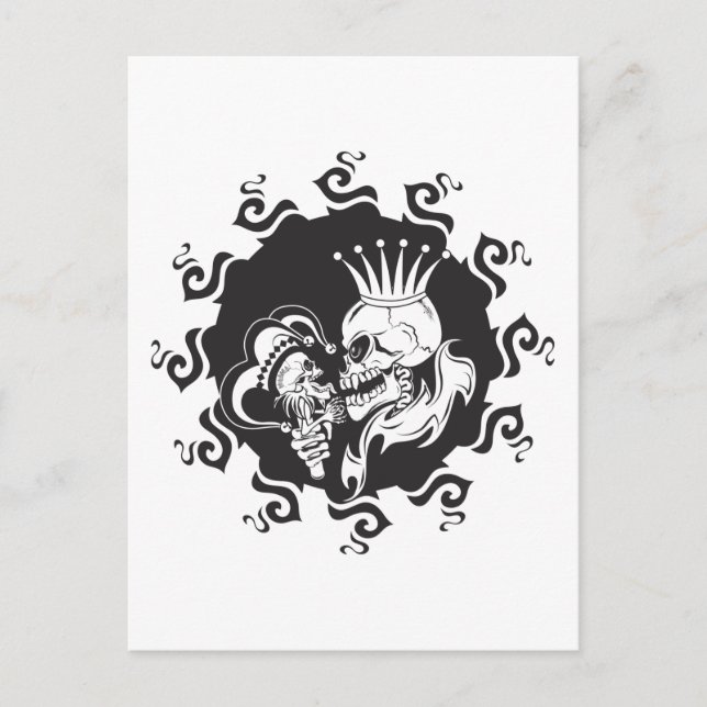 Evil King Skull Postcard (Front)