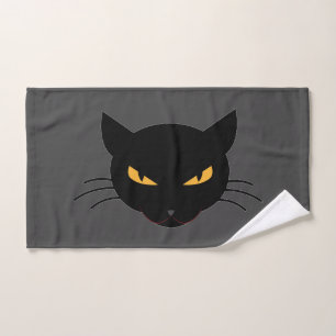 Evil Kitty Hand Towel