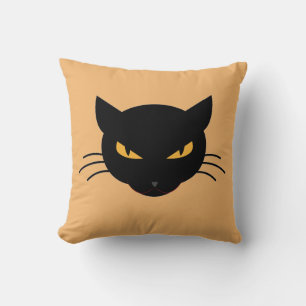 Evil Kitty Throw Pillow