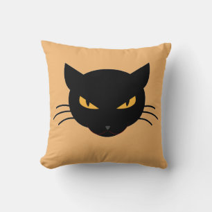 Evil Kitty Throw Pillow