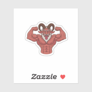 Evil Krampus Christmas Flexing Muscles Fitness 
