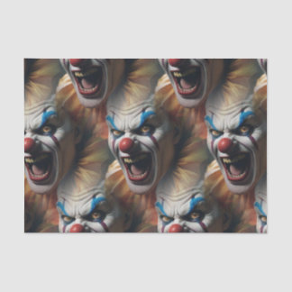 Evil laughing clown tissue paper