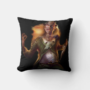 Evil Leprechaun Throw Pillow